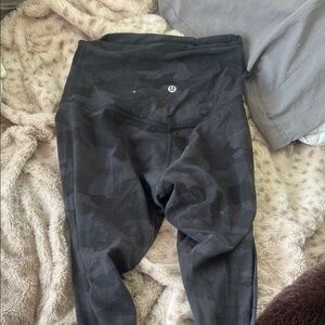 lululemon athletica Black Camo Leggings